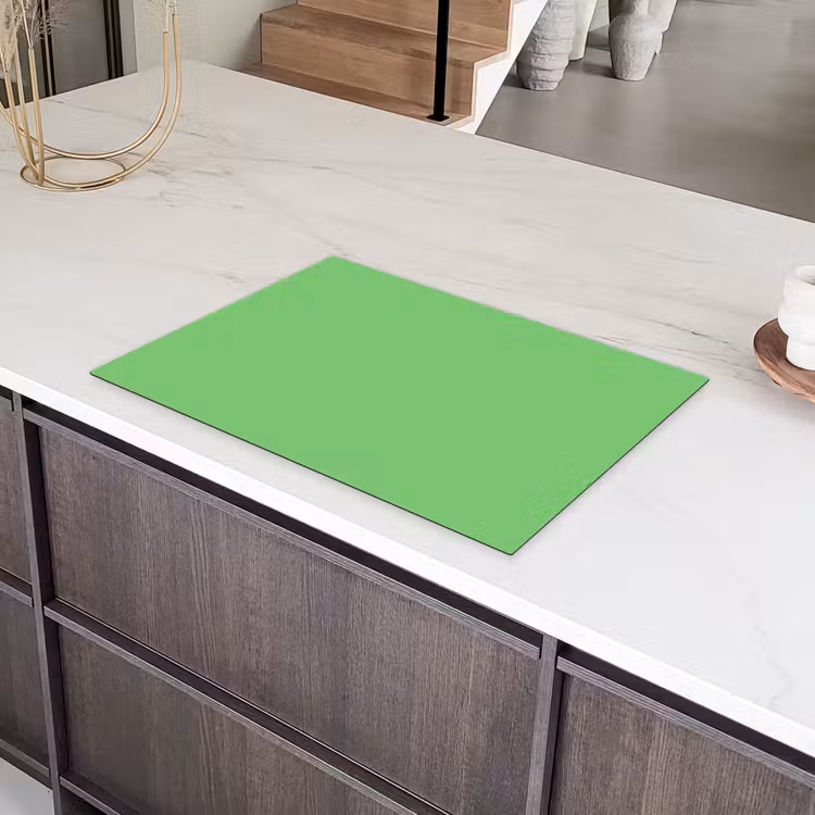 Meadow - Green - Groen Inductie beschermer vinyl 3mm klein 276 -sfeer8
