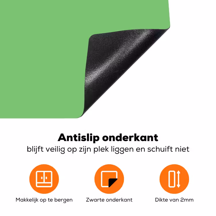 Meadow - Green - Groen Inductie beschermer vinyl 3mm klein 276 -zzzzzzz-td-onderkant