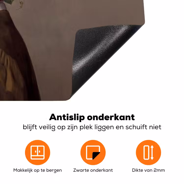 Meesterwerk -  Modern - Kleurrijk Inductie beschermer vinyl 3mm klein -zzzzzzz-td-onderkant