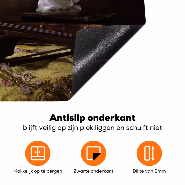 Melodie en Bloei Inductie beschermer vinyl 3mm klein -zzzzzzz-td-onderkant