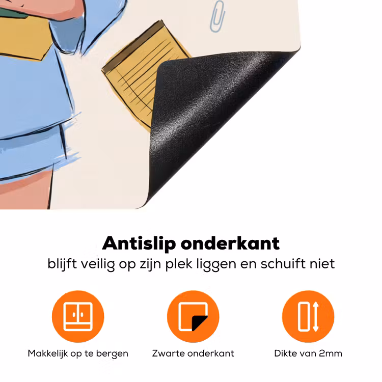 Mens - Kantoorartikelen - Werk - Modern Inductie beschermer vinyl 3mm klein -zzzzzzz-td-onderkant