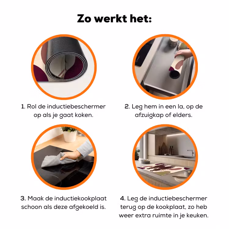 Mensen - Ruiters - Western - Illustratie - Bruin Inductie beschermer vinyl 3mm klein -zzzzzzz-td-werking