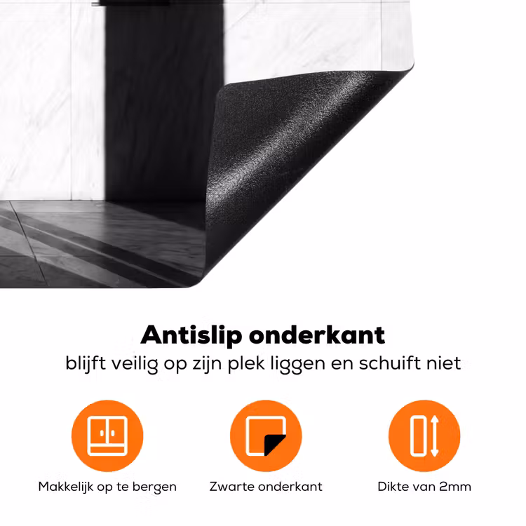 Mensen - Schaduw - Dans - Zwart-wit - Liefde Inductie beschermer vinyl 3mm klein -zzzzzzz-td-onderkant