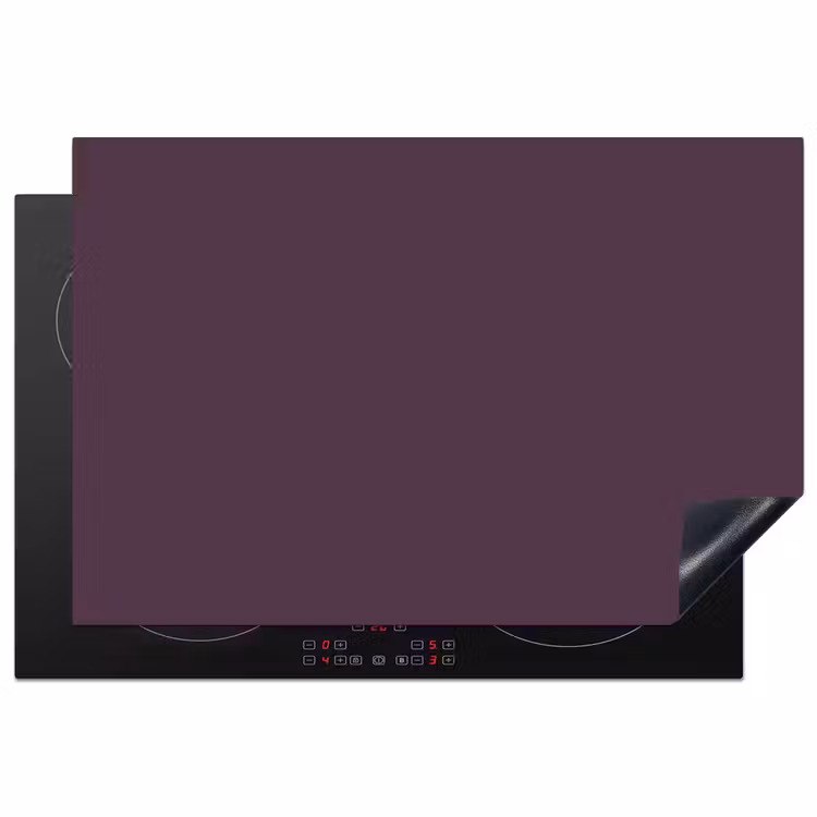 Midnight - Plum - Paars Inductie beschermer vinyl 3mm klein 276 -3d