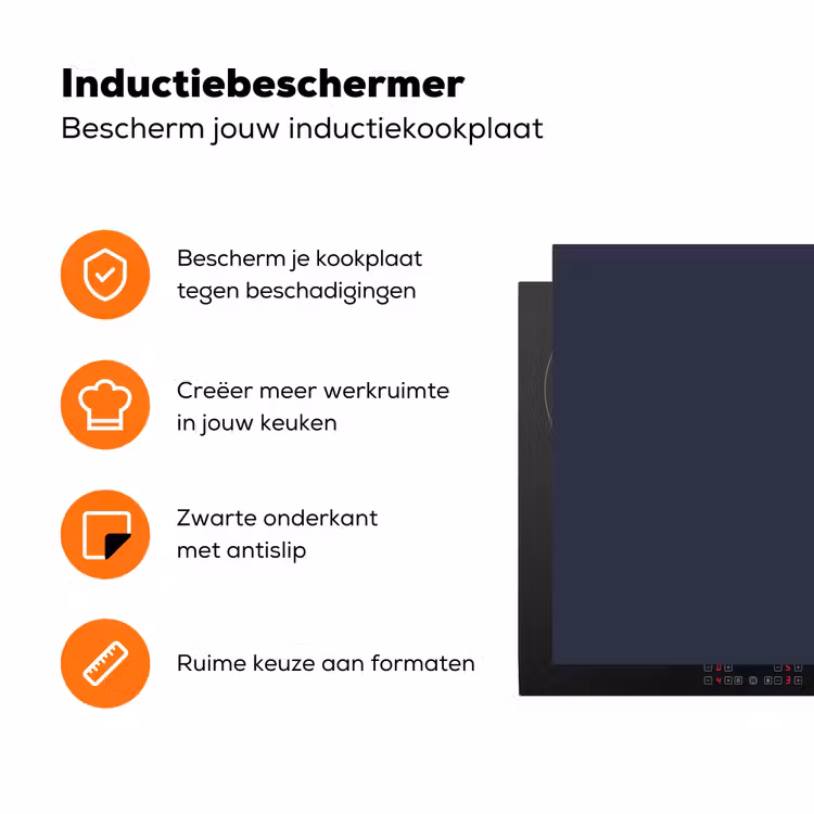 Midnight - Swing - Blauw Inductie beschermer vinyl 3mm klein 276 -zzzzzzz-td-ups