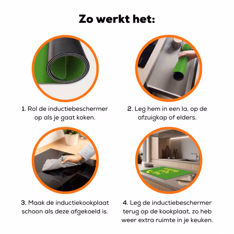 Mij niet bellen - Telefoon - Groen Inductie beschermer vinyl 3mm klein -zzzzzzz-td-werking
