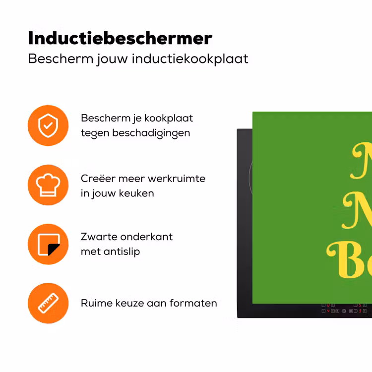 Mij niet bellen - Telefoon - Groen Inductie beschermer vinyl 3mm klein -zzzzzzz-td-ups