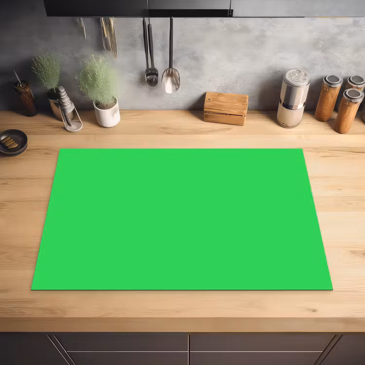 Mint - Green - Groen Inductie beschermer vinyl 3mm klein 276 -sfeer5