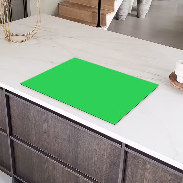 Mint - Green - Groen Inductie beschermer vinyl 3mm klein 276 -sfeer8