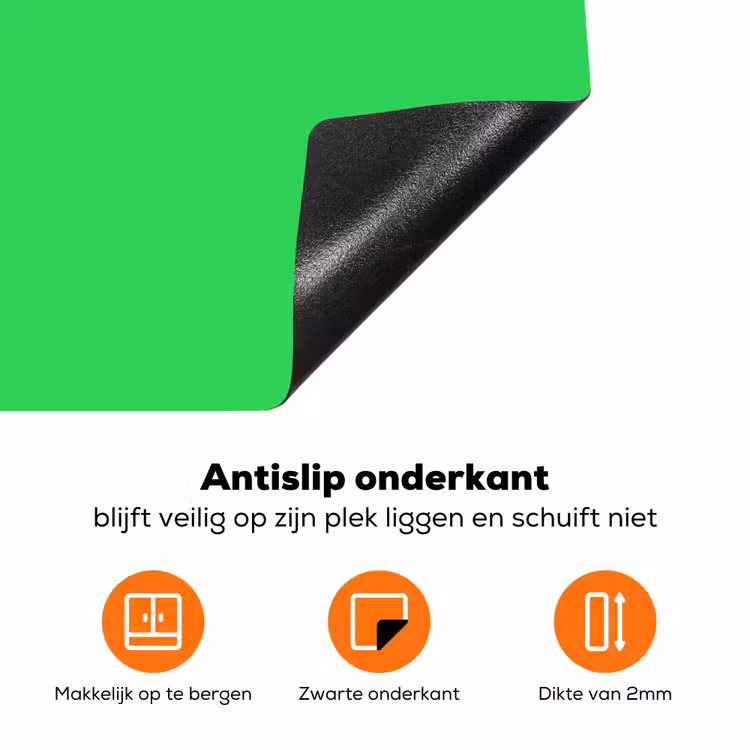 Mint - Green - Groen Inductie beschermer vinyl 3mm klein 276 -zzzzzzz-td-onderkant