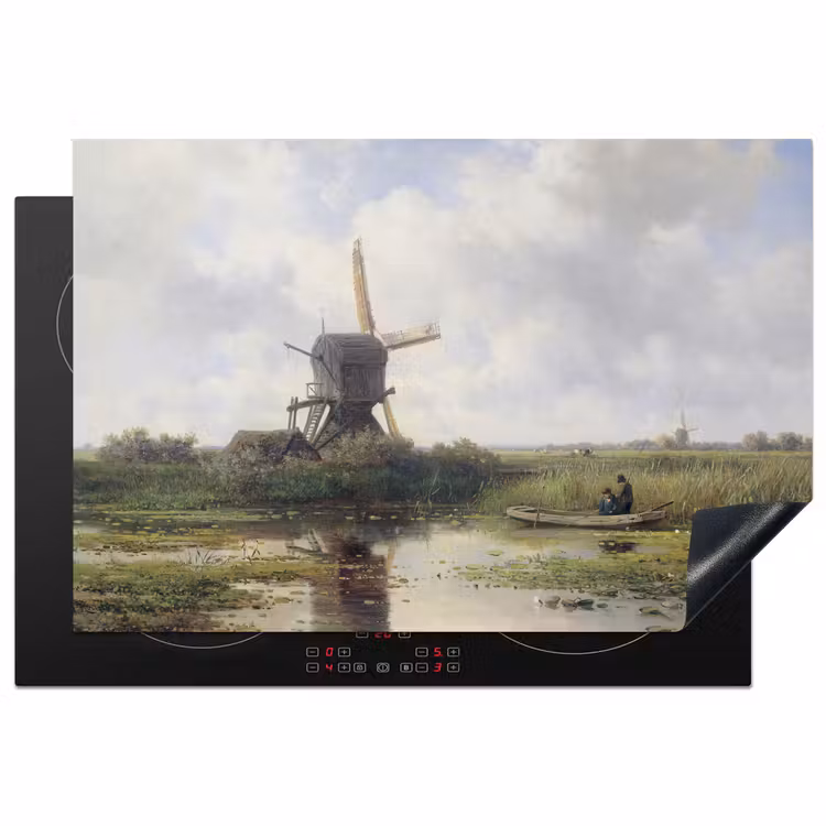 Molen - Willem Roelofs - Oude meesters - Kunst Inductie beschermer vinyl 3mm klein -3d