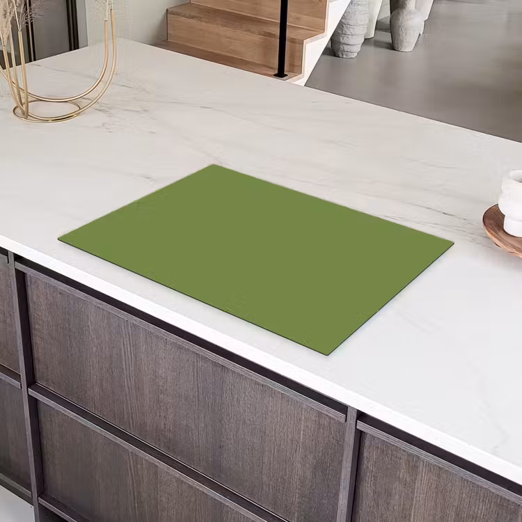 Moss - Green - Groen Inductie beschermer vinyl 3mm klein 276 -sfeer8