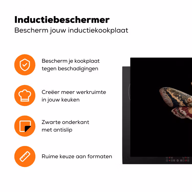 Mot - Oosterse patronen - Sierlijk Inductie beschermer vinyl 3mm klein -zzzzzzz-td-ups