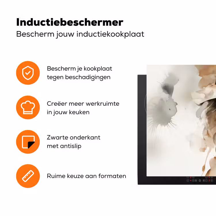 Mysterieus - Vrouw - Sepia Inductie beschermer vinyl 3mm klein -zzzzzzz-td-ups