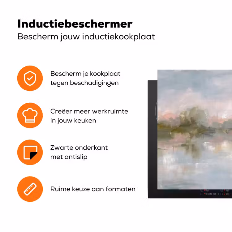 Natuur - Landschap - Abstract - Water - Groen Inductie beschermer vinyl 3mm klein -zzzzzzz-td-ups