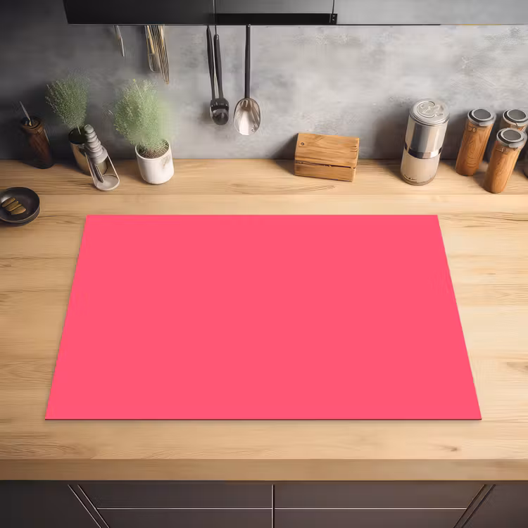 Neon - Flamingo - Roze Inductie beschermer vinyl 3mm klein 276 -sfeer5