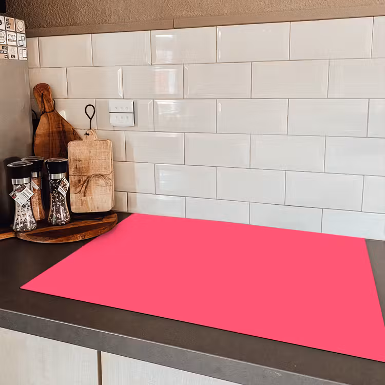 Neon - Flamingo - Roze Inductie beschermer vinyl 3mm klein 276 -sfeer3