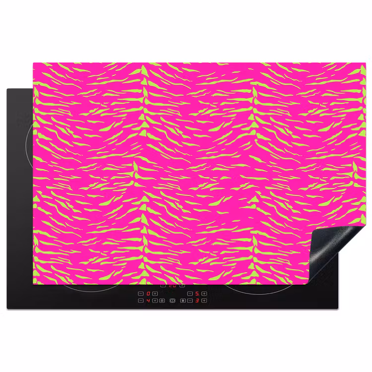 Neon - Groen - Roze - Tijger Inductie beschermer vinyl 3mm klein 276 -3d