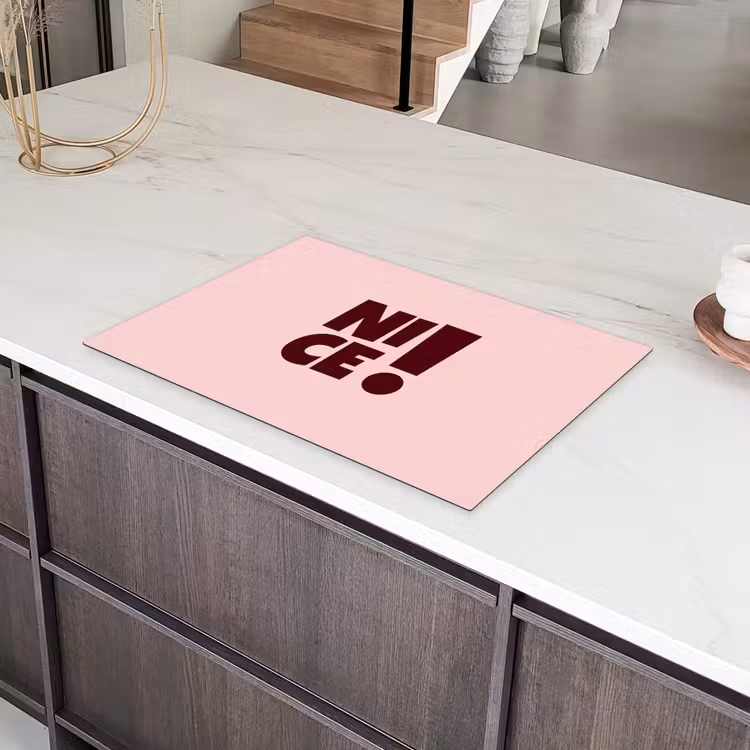 Nice - Uitroepteken - Roze Inductie beschermer vinyl 3mm klein -sfeer8
