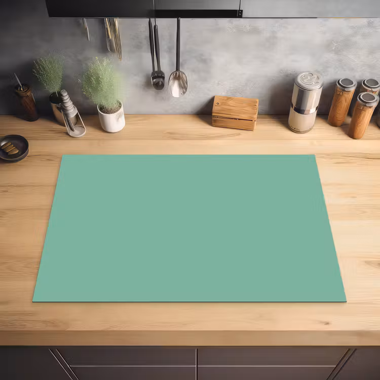 Ocean - Jade - Groen Inductie beschermer vinyl 3mm klein 276 -sfeer5