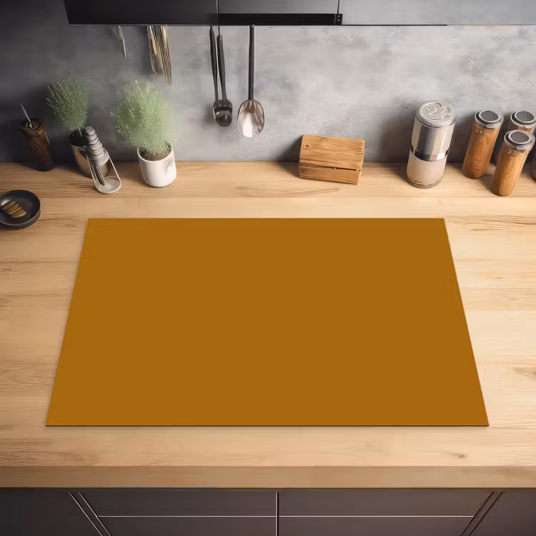 Ocre - Gold - Geel Inductie beschermer vinyl 3mm klein 276 -sfeer5