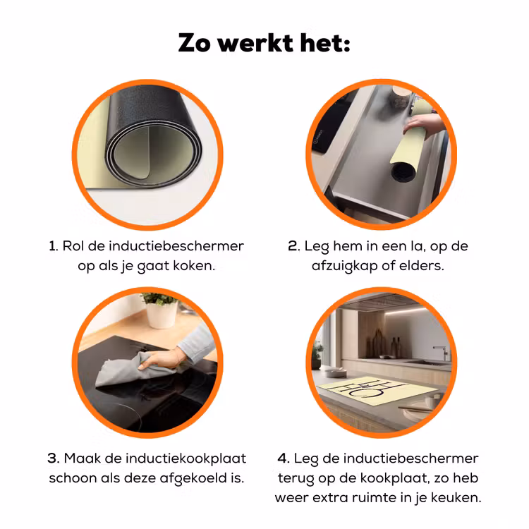 Oh hi - Geel - Monogram Inductie beschermer vinyl 3mm klein -zzzzzzz-td-werking
