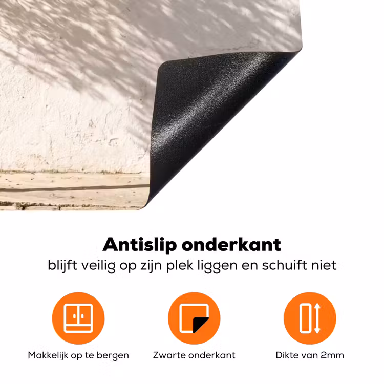 Inductiebeschermer - Olijfboom - muur - wit - Olijfboom - muur - wit Inductie beschermer vinyl 3mm klein