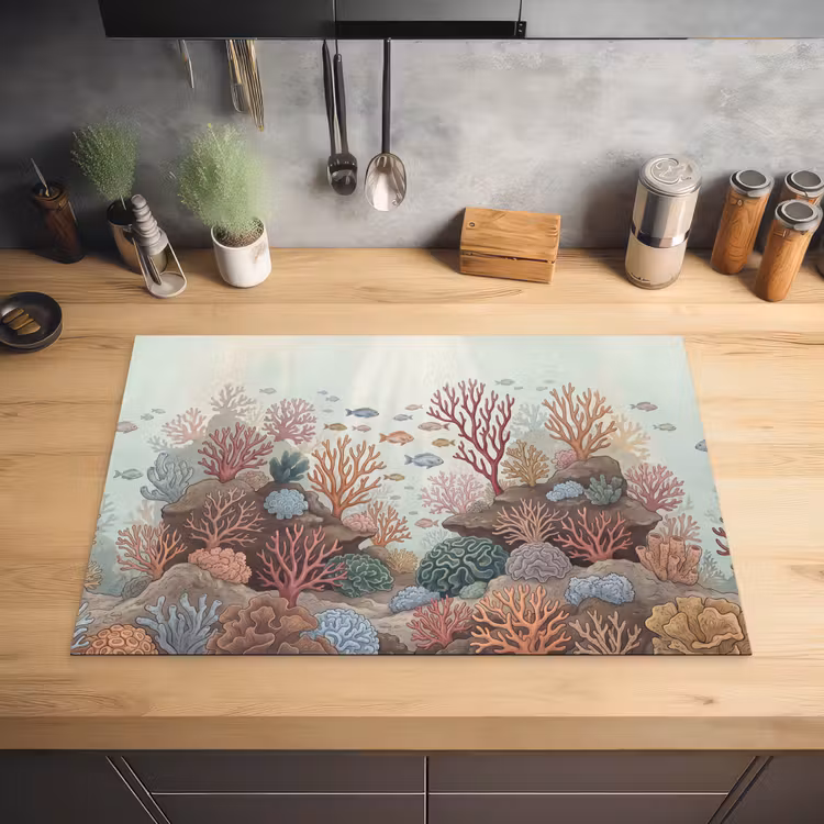 Onderwater - Koraal - Vis - Natuur Inductie beschermer vinyl 3mm klein -sfeer5