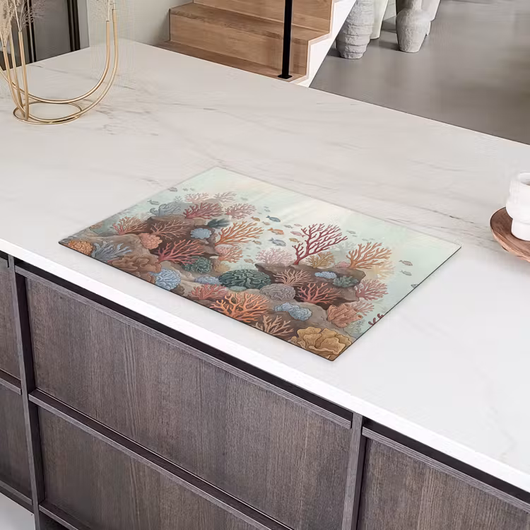 Onderwater - Koraal - Vis - Natuur Inductie beschermer vinyl 3mm klein -sfeer8
