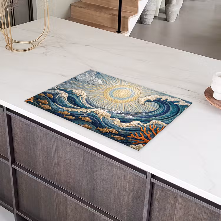 Onderwater - Koraal - Vis - Natuur - Kunst Inductie beschermer vinyl 3mm klein -sfeer8