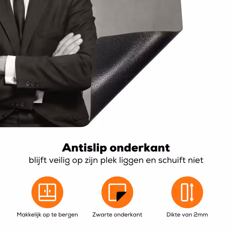 Ontbijt - Koppel - Ei - Brood Inductie beschermer vinyl 3mm klein -zzzzzzz-td-onderkant