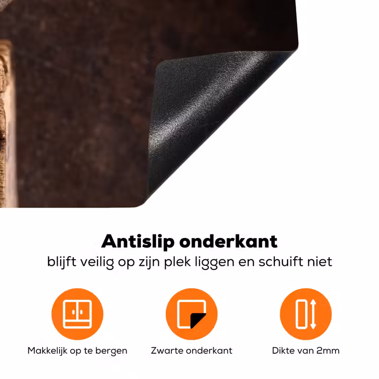 Oogst van Zoetheid Inductie beschermer vinyl 3mm klein -zzzzzzz-td-onderkant