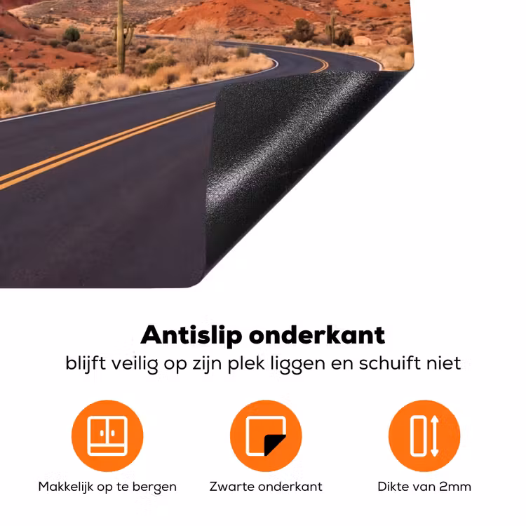 Inductiebeschermer - Paard - Woestijn - Natuur - Paard - Woestijn - Natuur Inductie beschermer vinyl 3mm klein