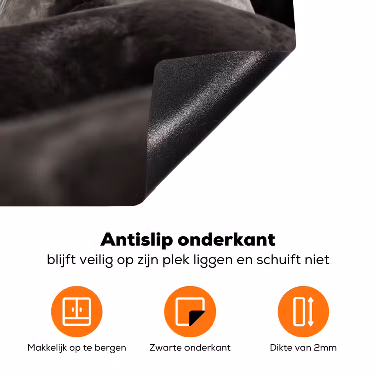 Paarden - Zwart - Wit - Kudde Inductie beschermer vinyl 3mm klein -zzzzzzz-td-onderkant