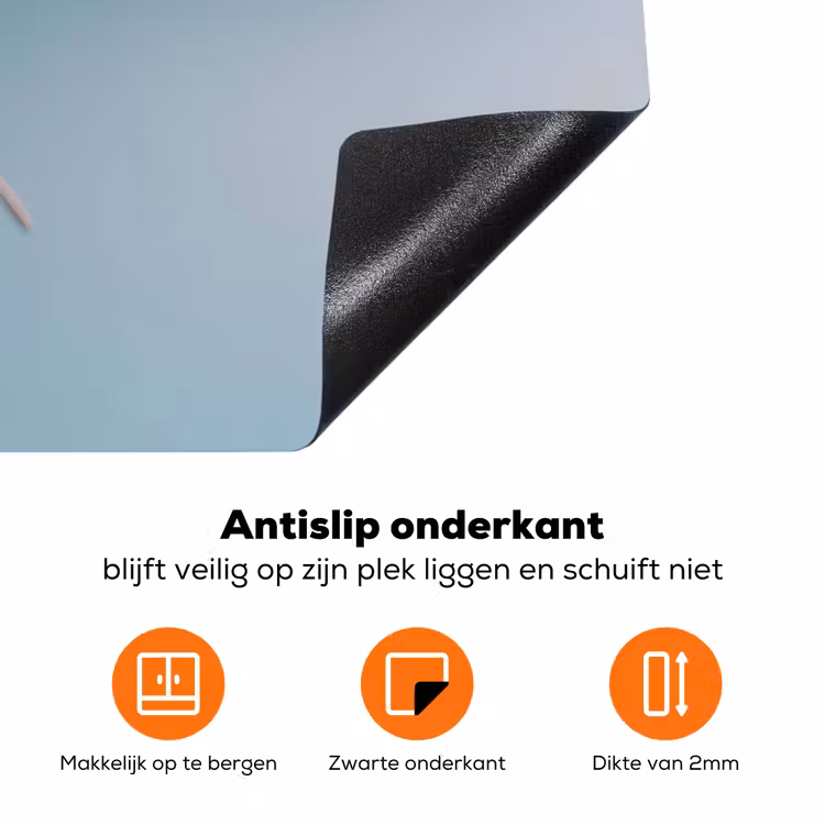 Paardenbloempluisje - Blauw - Lucht Inductie beschermer vinyl 3mm klein -zzzzzzz-td-onderkant