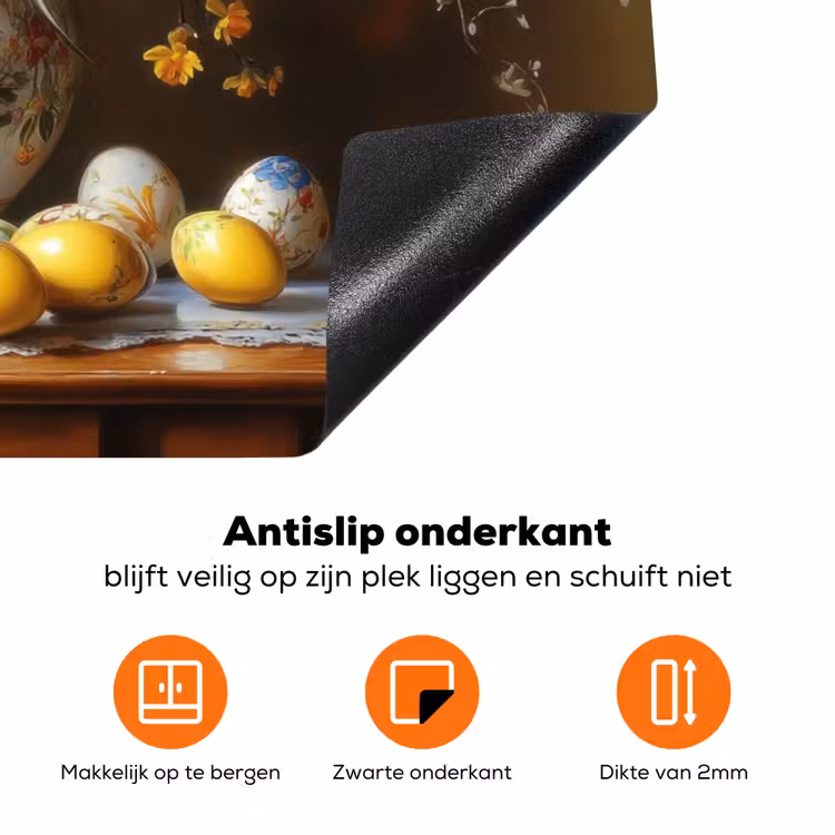 Paaseieren - Stilleven - Vaas Inductie beschermer vinyl 3mm klein -zzzzzzz-td-onderkant