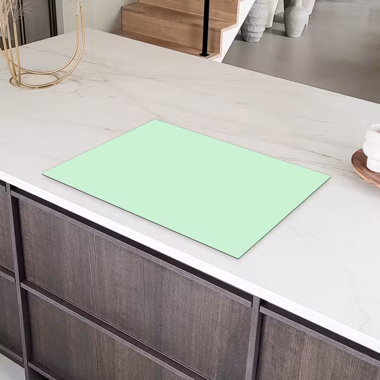 Pale - Mint - Groen Inductie beschermer vinyl 3mm klein 276 -sfeer8
