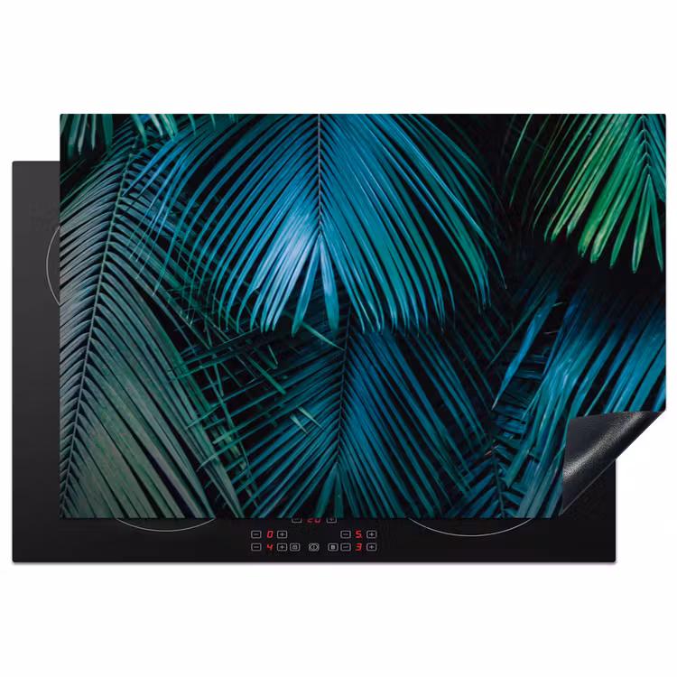 Palmblad - Tropisch - Natuur - Jungle Inductie beschermer vinyl 3mm klein -3d