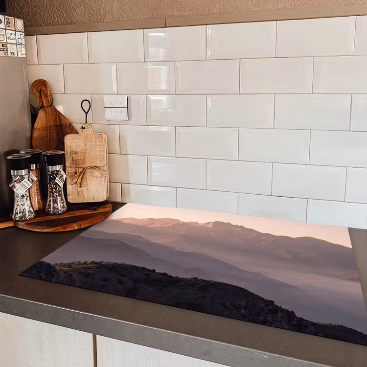 Panorama - Landschap - Bergen Inductie beschermer vinyl 3mm klein -sfeer3