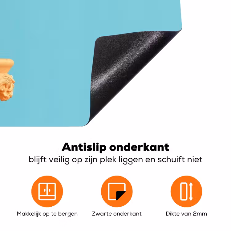 Papegaai - Koksmuts - Grappig - Vogel Inductie beschermer vinyl 3mm klein -zzzzzzz-td-onderkant