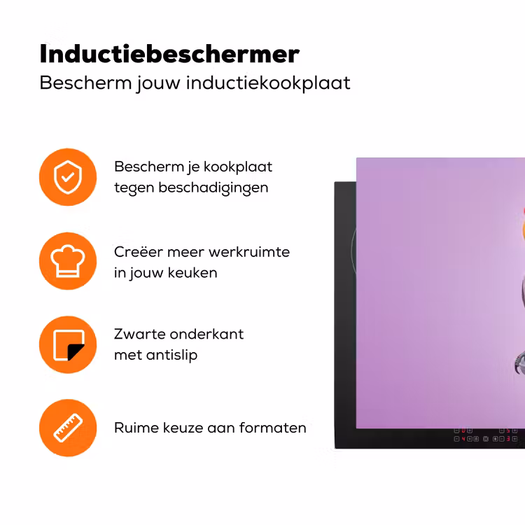 Papegaai - Koksmuts - Pilaar - Vogel Inductie beschermer vinyl 3mm klein -zzzzzzz-td-ups