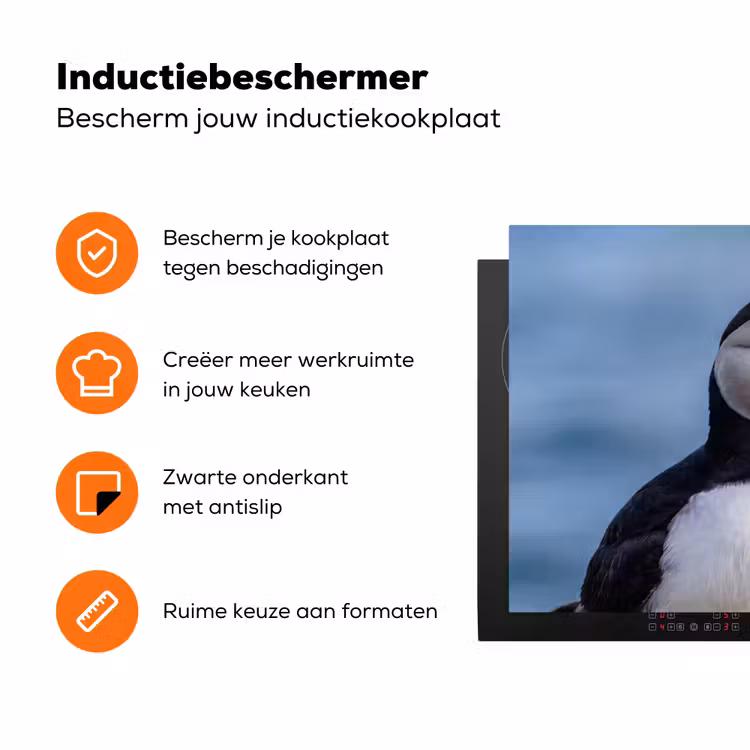 Papegaaiduiker - Portret - Natuur Inductie beschermer vinyl 3mm klein -zzzzzzz-td-ups