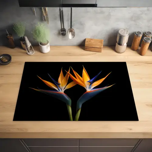 Paradijsvogelbloem Symmetrie Inductie beschermer vinyl 3mm klein -sfeer5
