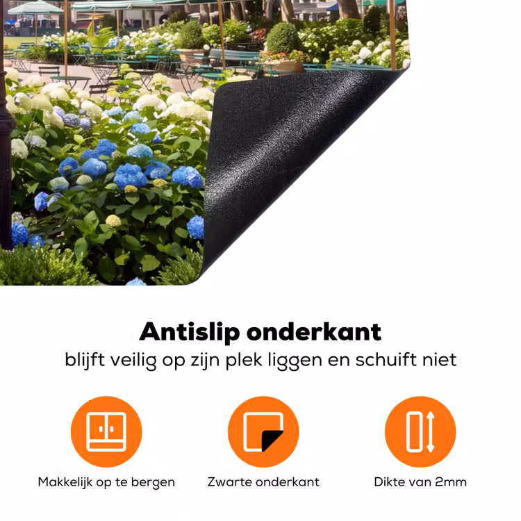 Park - Fontein - Stad - Natuur Inductie beschermer vinyl 3mm klein -zzzzzzz-td-onderkant