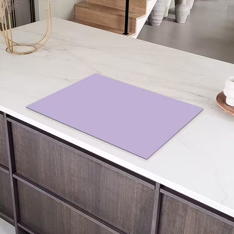 Pastel - Lilac - Paars Inductie beschermer vinyl 3mm klein 276 -sfeer8