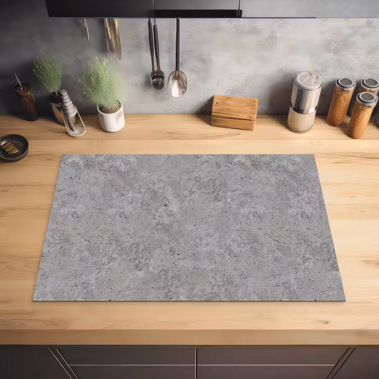 Patroon - Cement - Beton Inductie beschermer vinyl 3mm klein 276 -sfeer5