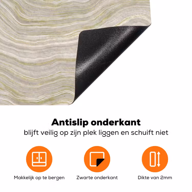 Patroon - Sereen - Groen Inductie beschermer vinyl 3mm klein 276 -zzzzzzz-td-onderkant