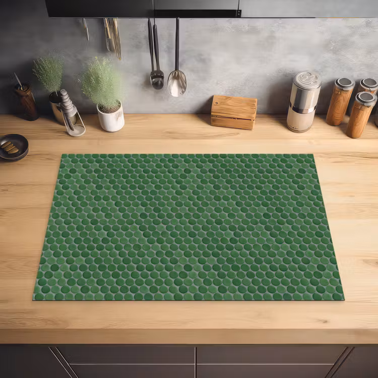 Penny - Mozaïek - Bosgroen - Green Inductie beschermer vinyl 3mm klein 276 -sfeer5