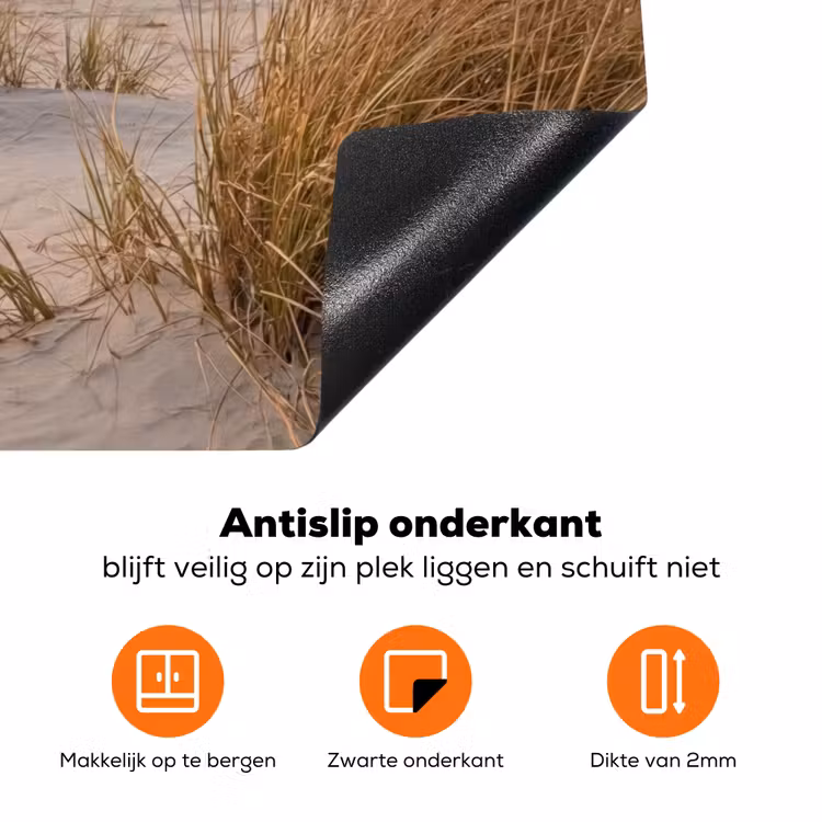 Pier - Zonsondergang - Strand Inductie beschermer vinyl 3mm klein -zzzzzzz-td-onderkant