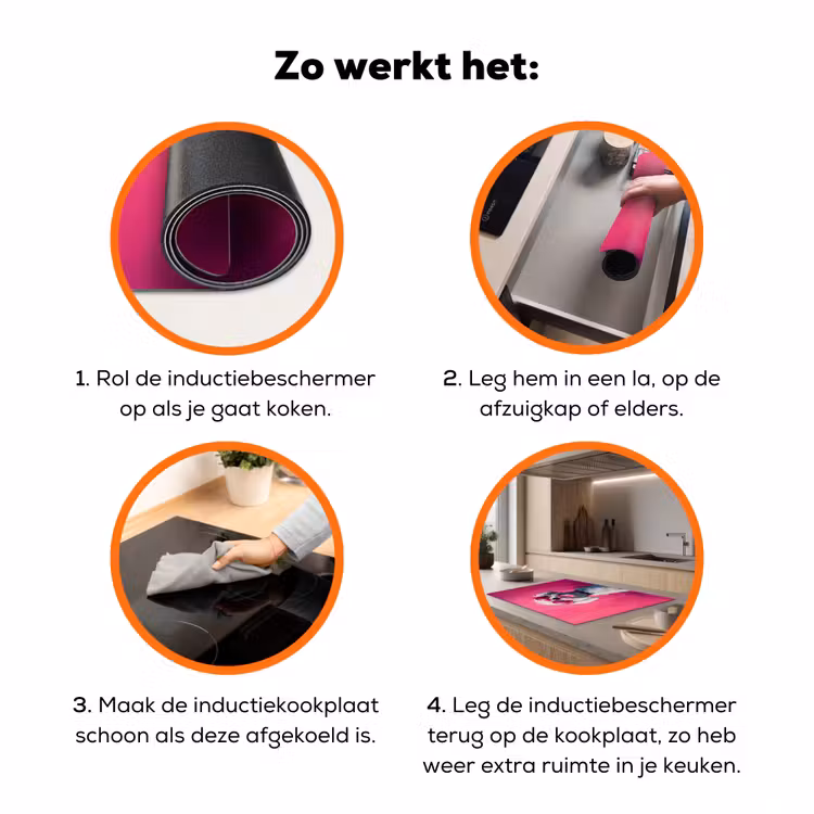 Pink - Hond - Bubbel Inductie beschermer vinyl 3mm klein -zzzzzzz-td-werking